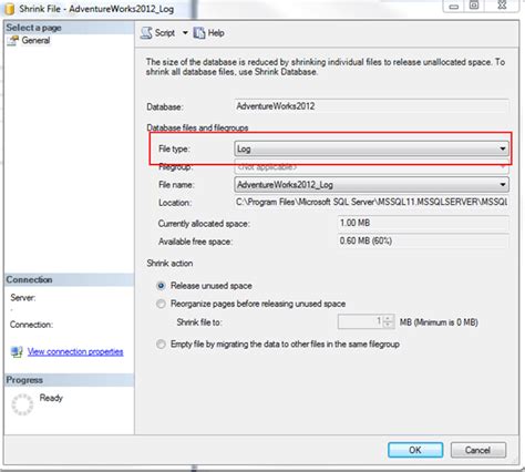 Image result for Shrink Log File