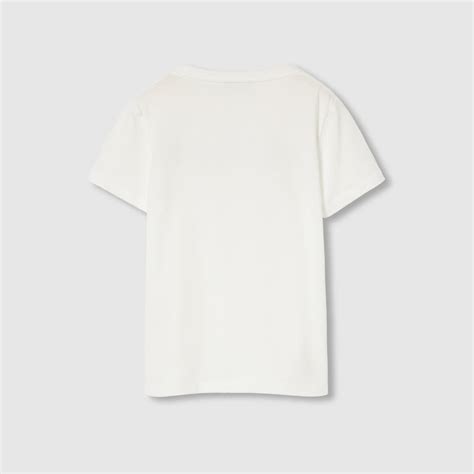 Children's printed cotton T-shirt in white | GUCCI® CA