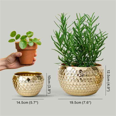 Honeycomb Metal Planter, Set (Pot Only) – Behoma