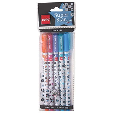 Cello Super Star Gel Pen - Pack of 100 (Blue): Amazon.in: Office Products