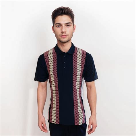 Charaghdin.com - Print Navy Blue T-shirt