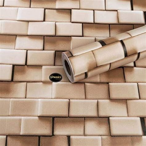 Indian Royals Brick Design Vinyl Self Adhesive Home Décor Wallpaper ...