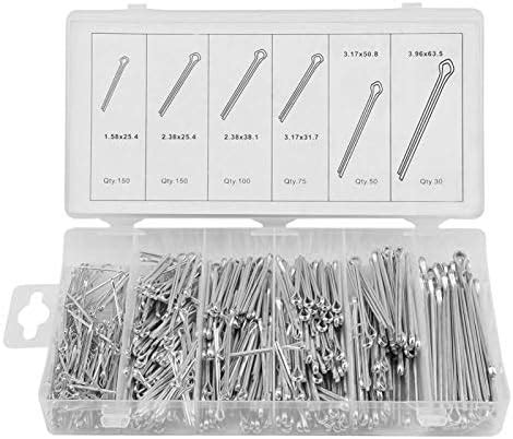 Cotter Pins, 555Pc/Set Zinc Plated Cotter Pins Mechanical Hitch Hair ...