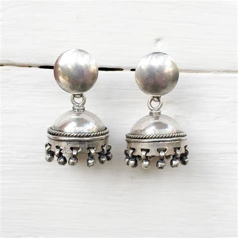 Tribal Silver Jhumka – SILBERUH