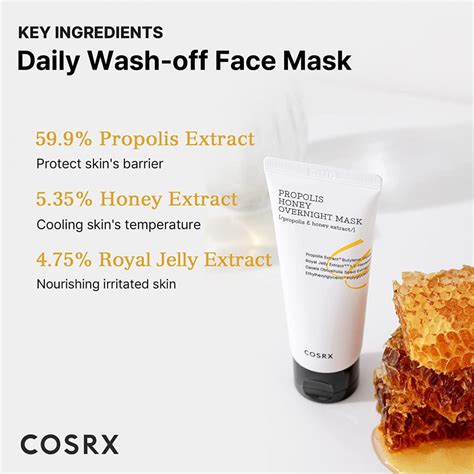 Shop Cosrx Full Fit Propolis Honey Overnight Mask 60ml | Maccaron.in