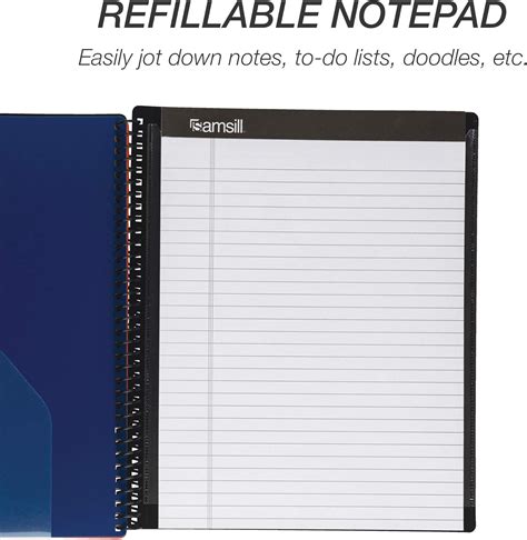Buy Samsill 5 Subject Spiral School Organizer with Removable Notepad ...