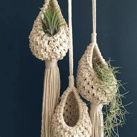ecofynd Macrame Plant Hanger [Without Pot] | Rope Flower Pot Holder for ...