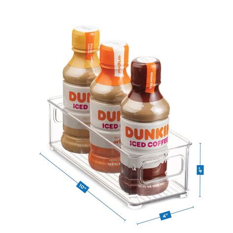 Set Of 8 Stackable Plastic Food Storage Bins - Refrigerator Organizer ...