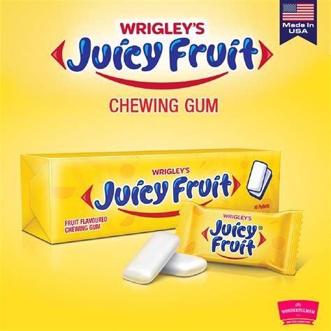 Wrigley's Juicy Fruit Chewing Gum - Wonderfulmom.lk