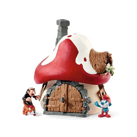 Buy Smurfs House with Papa Smurf and Gargamel & Azrael Action Figure ...