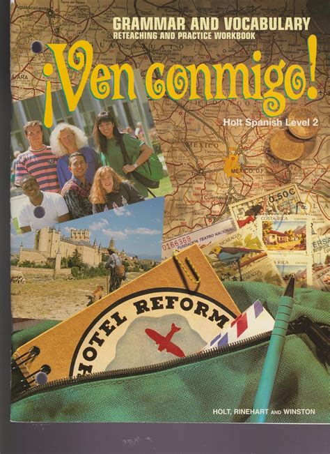 Ven Conmigo! Level 2: Grammar and Vocabulary Reteach Practice Worksheets (Spanish Edition ...