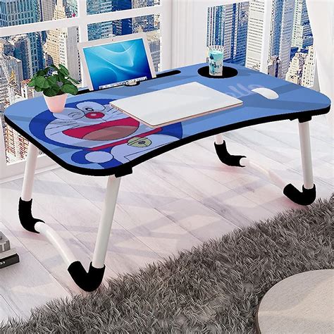 DSI Multi-Purpose Hello Doraemon Cartoon Print Laptop Table with Dock ...