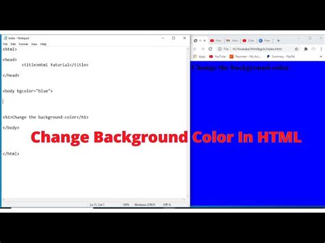 Image result for HTML Program Background Color