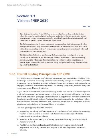 Page 32 - National Curriculum Framework for Foundational Stage 2022