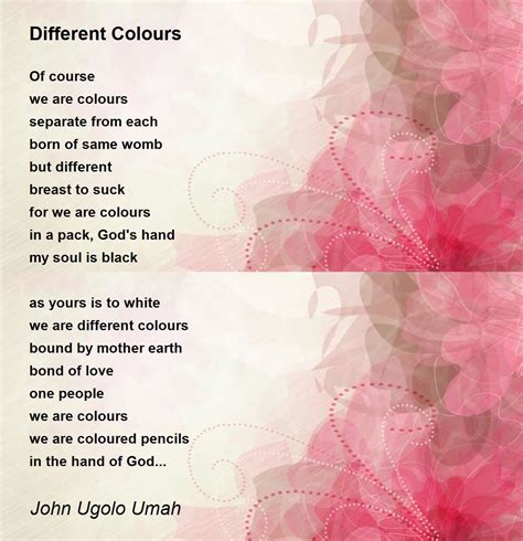 Colors Poem Color Personality Poems Ethical ELA