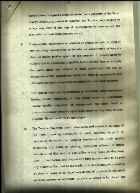 Trust Deed – Sundarban Educational Trust