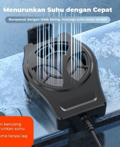 TECHGEAR Gaming Mobile Phone Radiator Cooling Fan Cooler Pendingin ...