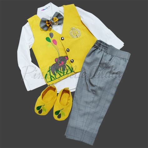 Buy Jungle Themed 1st Baby Boy Birthday Outfit - Zoo Theme