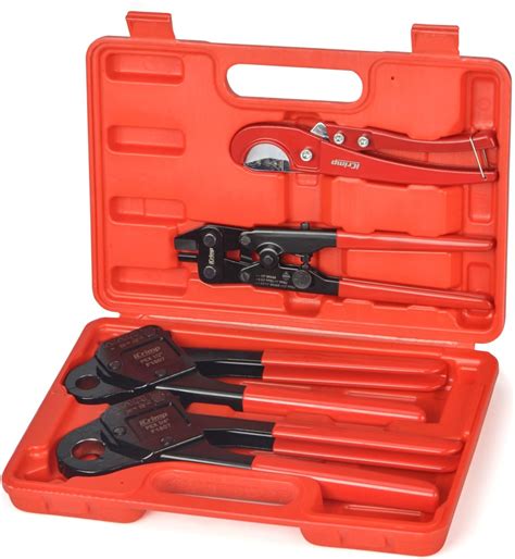 iCrimp IWS-1807CN PEX Crimping Tool Kit with PEX Crimpers, PEX Tubing ...