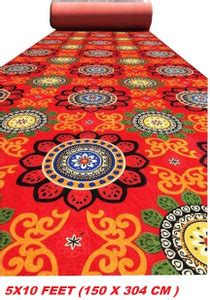 KAYNAT CARPET Red, Gold Nylon Carpet - Buy KAYNAT CARPET Red, Gold ...