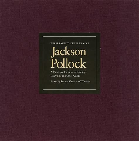 Buy Jackson Pollock: Supplement Number One to a Catalogue Raisonne of ...