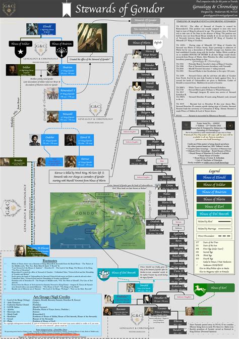 Complete list of Stewards of Gondor - Family Tree of Denethor-II ...