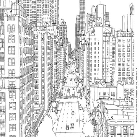 City coloring pages to download and print for free