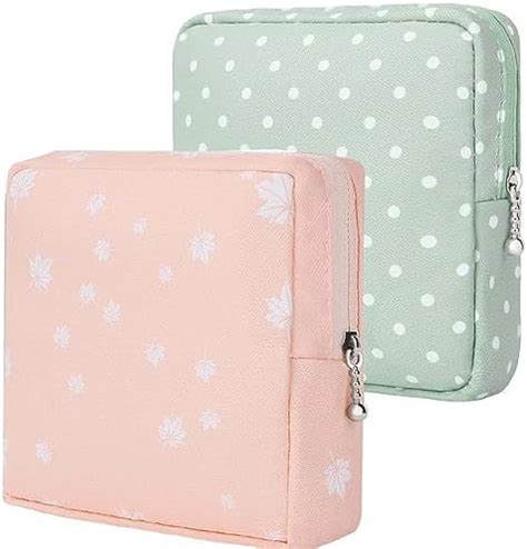 Wolpin 1Pc Small Pouch for Women Girls Handbag Sanitary Napkin Storage ...
