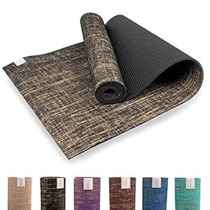 Myga Jute Yoga Mat - High Performance Vegan Floor Exercise Mat - Eco ...