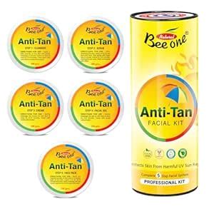 Bee One Anti Tan 5 step Facial Kit for Radiance & Youthful Glow 1100 g ...
