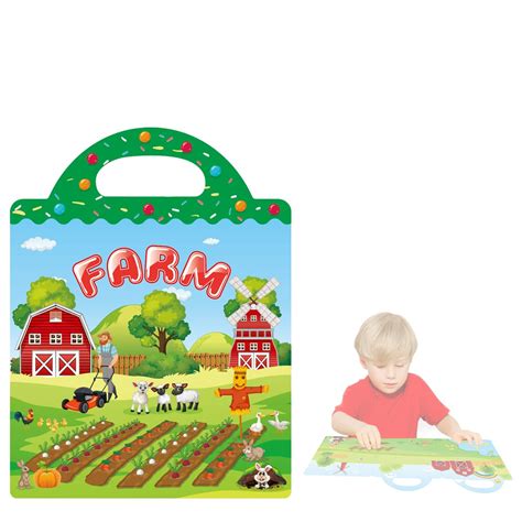 Buy PATPAT® Stickers for Kids Montessori Busy Books for Kids, Farm ...
