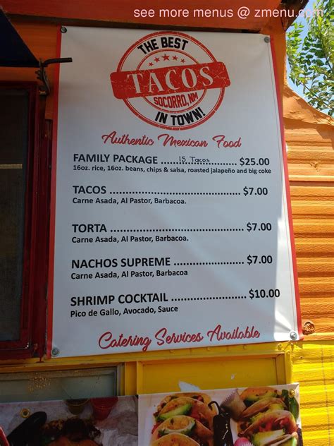 Online Menu of Taqueria Mi Jacalito Restaurant, Socorro, New Mexico ...