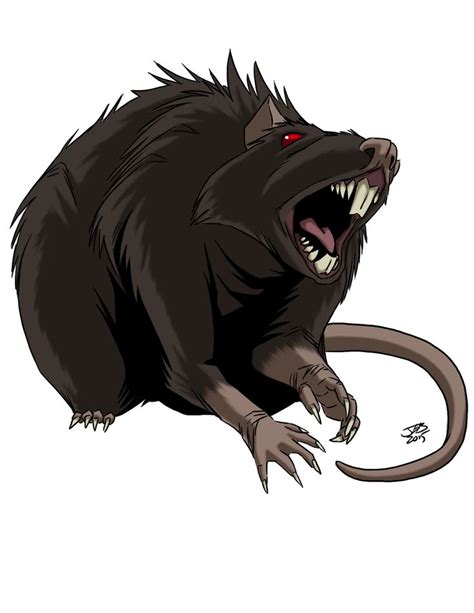 halloween rat drawing