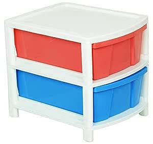 Nabhya 2-Drawer Storage Organizer, Multicolour, Standard, Rectangular ...
