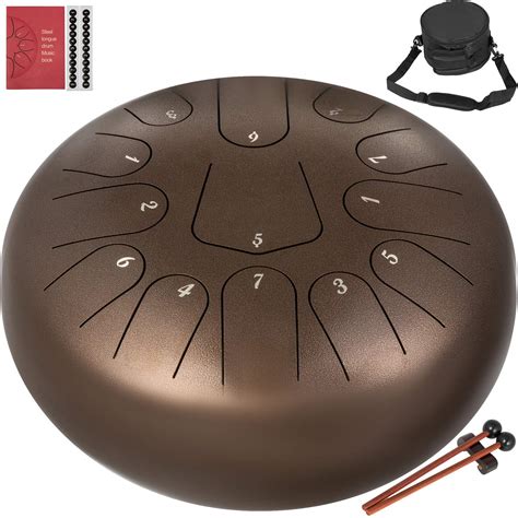 Buy Steel Drum 13 Notes Percussion Instrument 12 Inches Tongue Drum ...