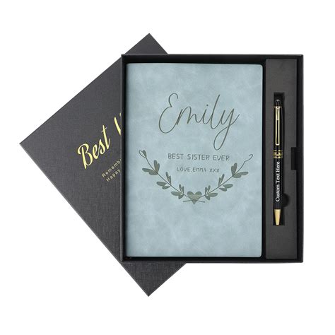 Amazon.com: Personalized Journal Notebook, Personalized Leather Journal ...
