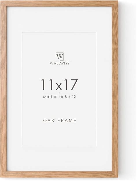 Amazon.com: 11x17 Picture Frame, Solid Oak Wood 11x17 Poster Frame with ...