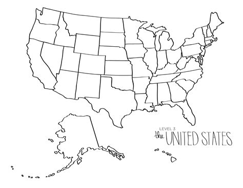 10 Inspirational Printable Map Of The United States Blank - Printable Map