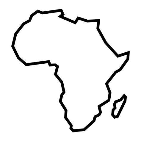 Explore Africa with this Beautiful Silhouette Map