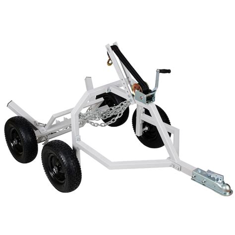 AHIOU HOME Log Tongs with Quick-Loading Chain System, Pneumatic Tires ...