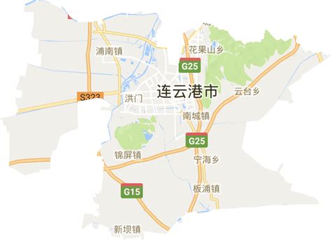 连云港市高清电子地图,连云港市高清谷歌电子地图