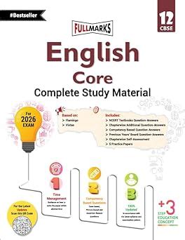 Full Marks English Core Complete Study Material Class 12 | Based on ...