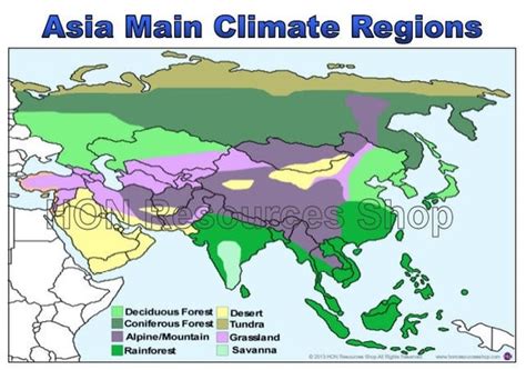 Asia Climate Map 的图像结果