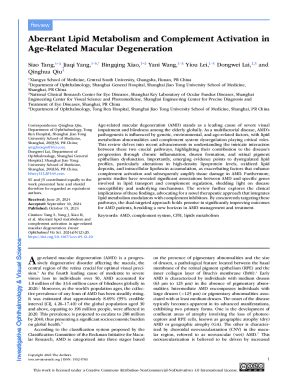 Fillable Online Aberrant Lipid Metabolism and Complement Activation in ...