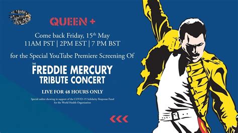 The Freddie Mercury Tribute Concert This Friday! on YouTube - YouTube