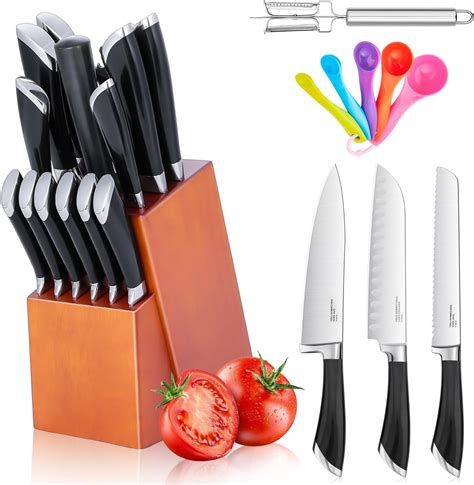 Amazon.com: Knife Set, JJOO 7PCS German Stainless Steel Kitchen Knife ...