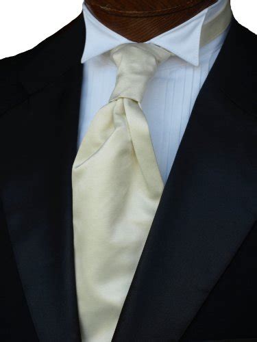 Tuxedo Tie - "Satin" Shar-Pei Cravat (Ivory) : Amazon.in: Clothing ...