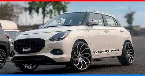 New Maruti Swift Modified with 17, 18, and 20 Inch Aftermarket Alloy ...