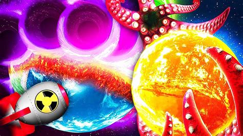 【屌德斯 DioDes】 毀滅星球模擬器 宇宙巨型章魚觸手把地球掏了個洞 屌德斯解說 Solar Smash