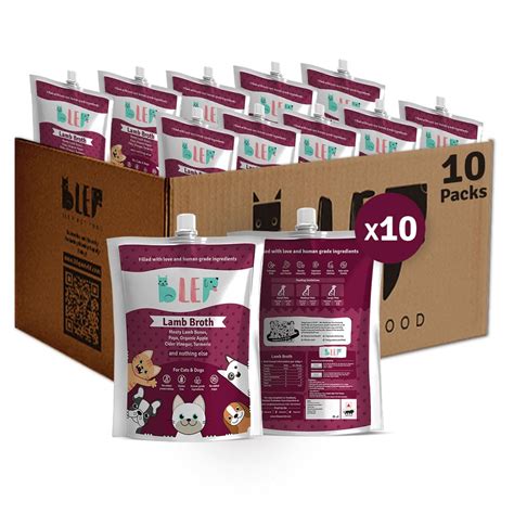 Buy BLEP Lamb Broth 1000 ml (100 ml x 10) for Cats & Dogs|Zero ...